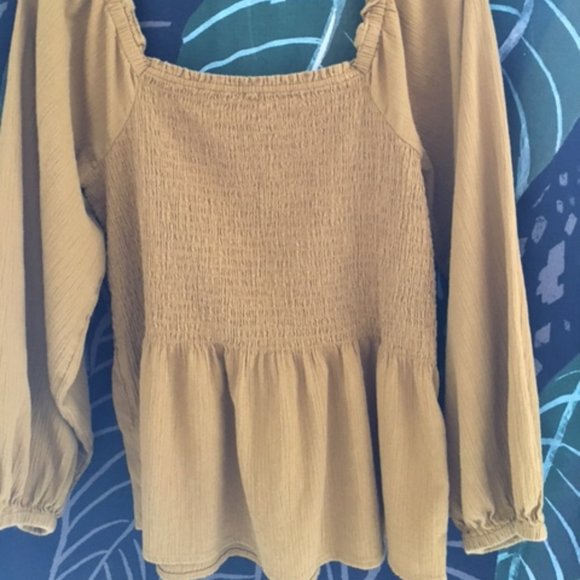 MADEWELL SMOCKED TOP - Picture 2 of 3